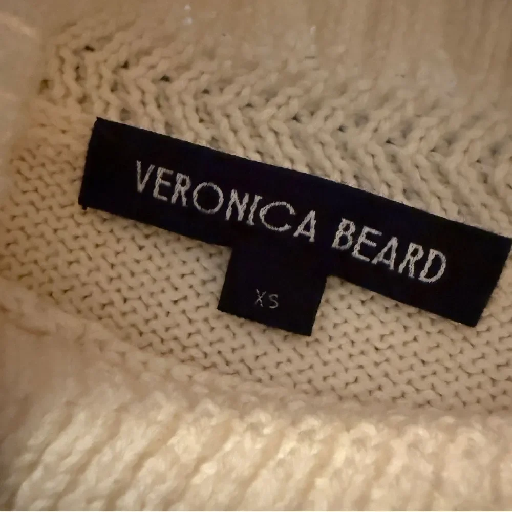 Veronica Beard Lancetti striped cotton turtleneck sweater